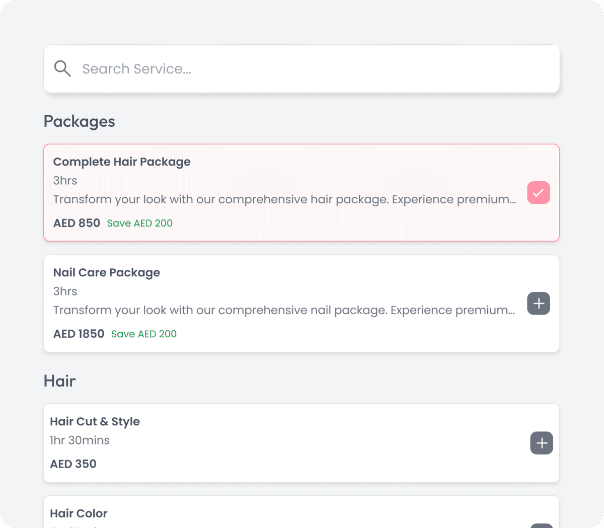 Smart service categorization