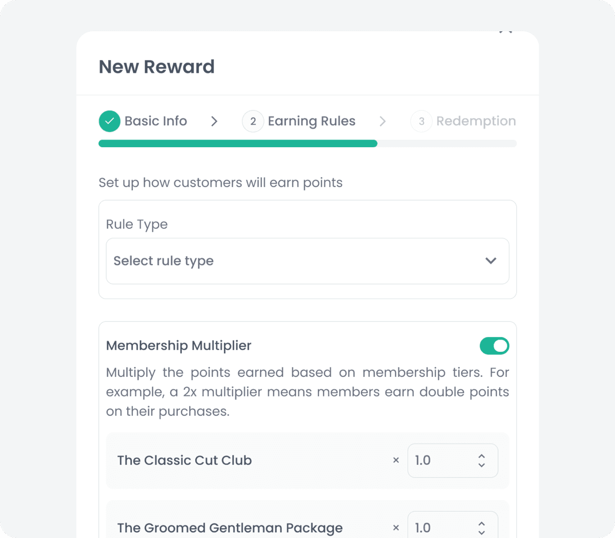 Membership Tier Multipliers
