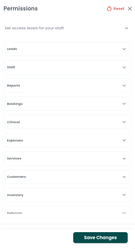permission matrix