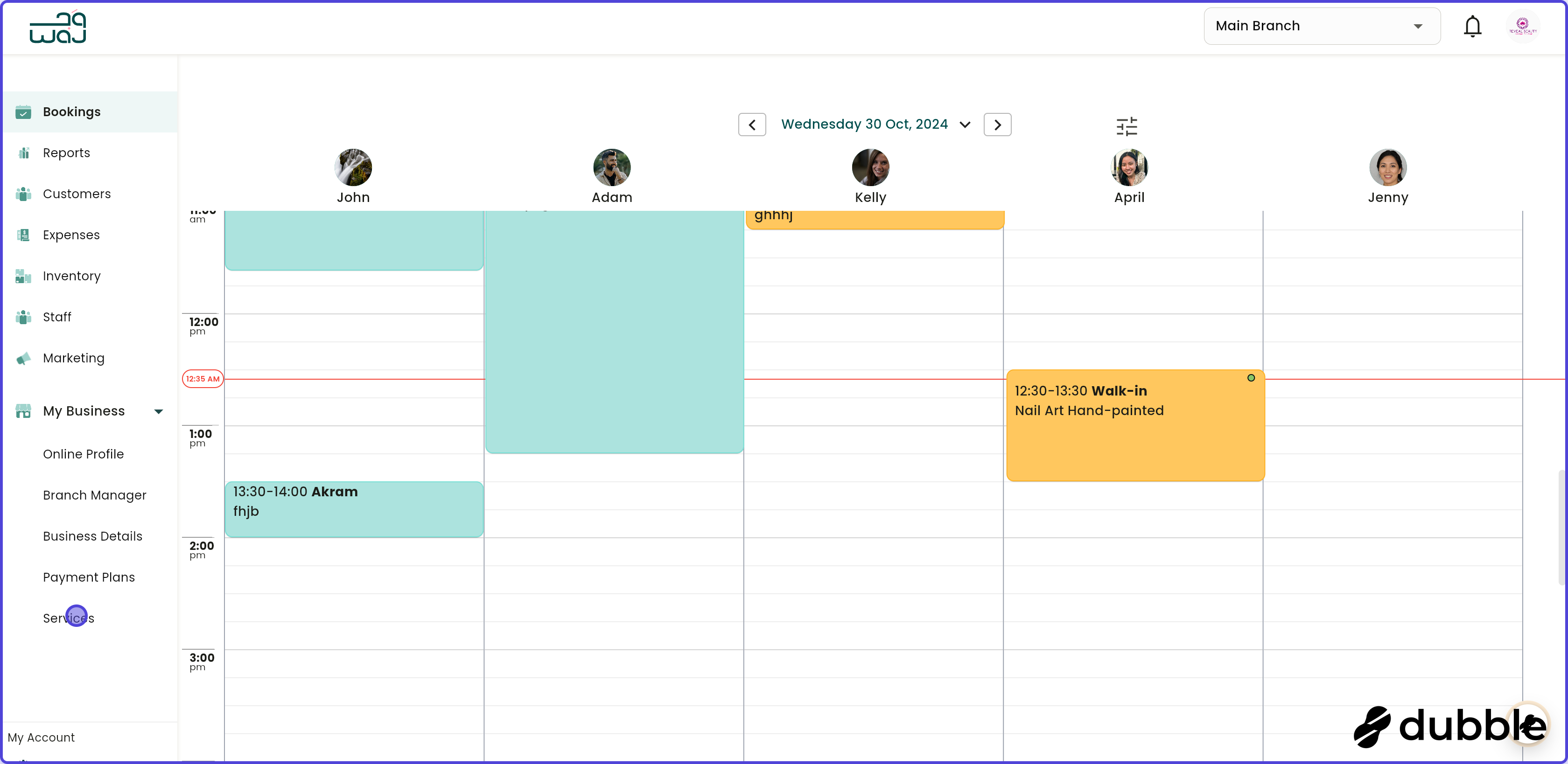 Services catalogue create a service screenshot